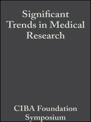 cover image of Significant Trends in Medical Research